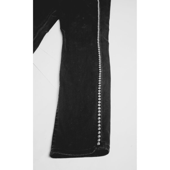 Velvet by Graham & Spencer Coal Black Studded Milla Jeans Size 28 - Picture 6 of 11